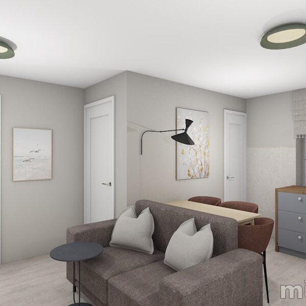 Virtuves interjers ar atpūtas zonu