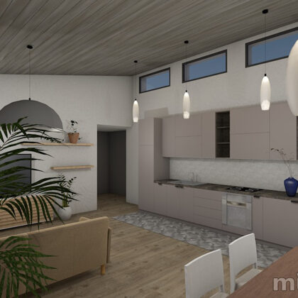 Kitchen + Livingroom