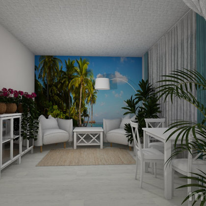 Santorini inspired livingroom