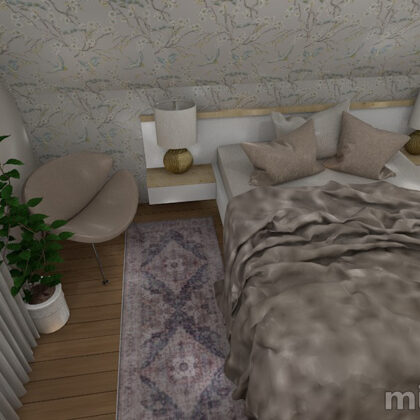 Bedroom in Mansard