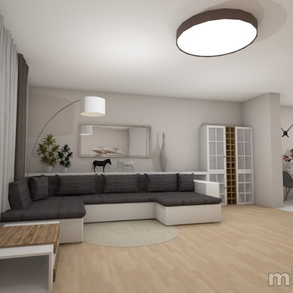 Living room, Working space, Guest bedroom, Bedroom