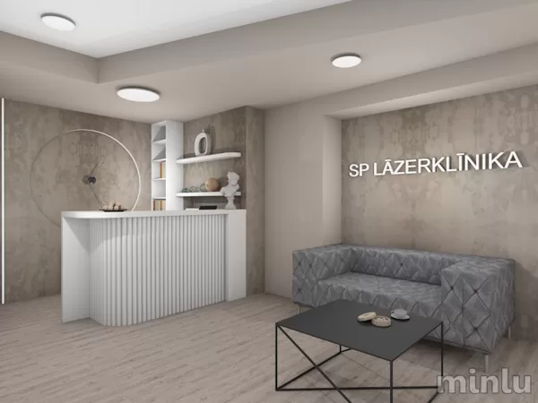 Interjers lāzerklīnikas recepcijai un kabinetam
