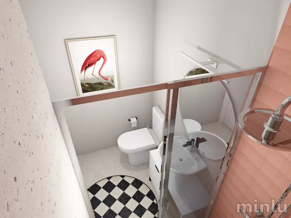 Rental studio apartment interior project
