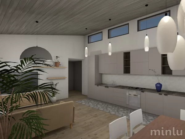 Kitchen + Livingroom