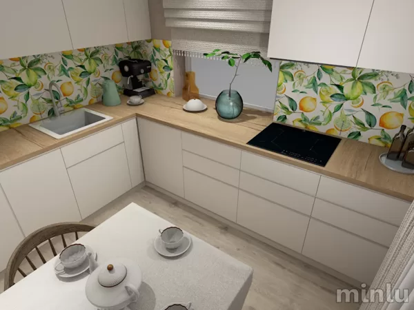 Kitchen in light colors