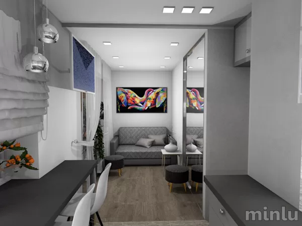 Two tiny rooms