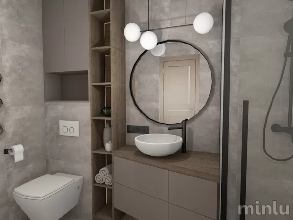 Grey bathroom