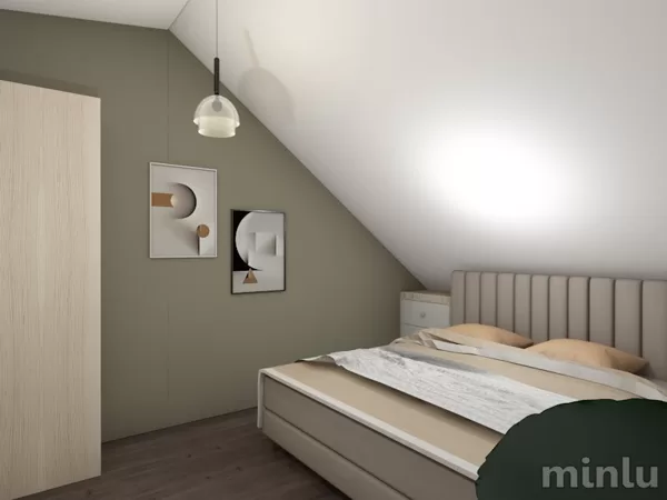 Bedroom in mansard