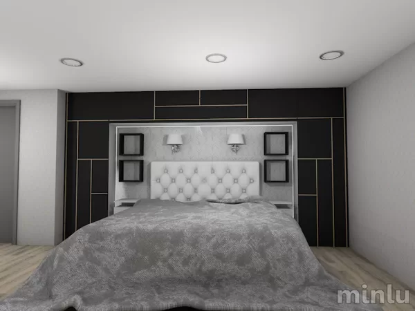 Master's bedroom, 2 kidsrooms and a wardrobe