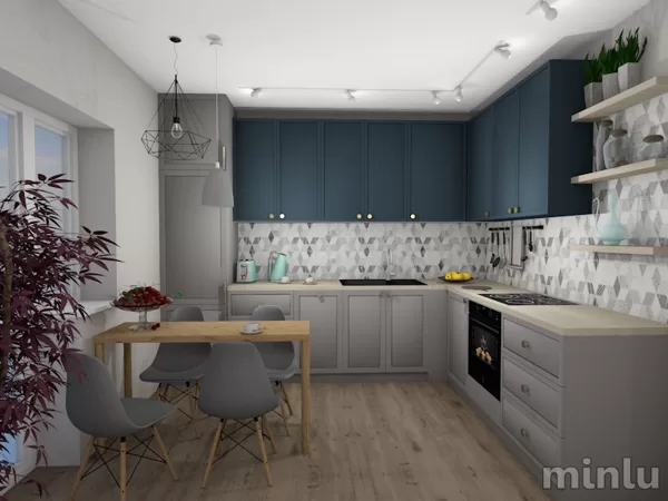 Kitchen + Living room