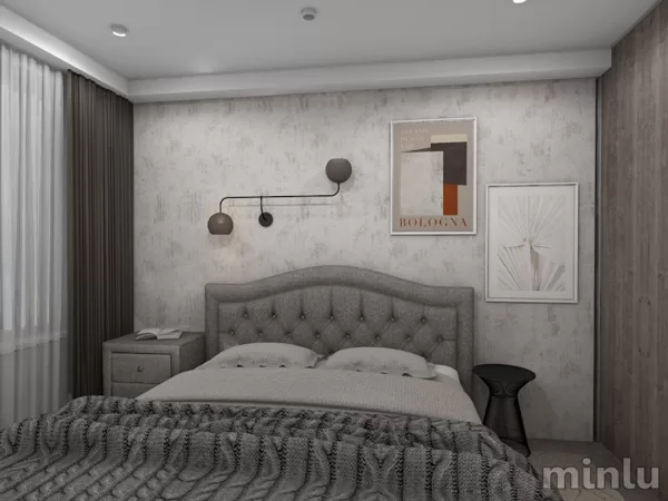 Bedroom in grey