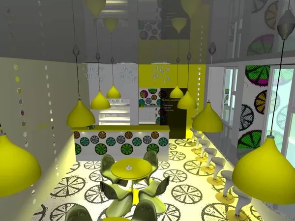 Cafe Lemon. Made as Bachelor's project in 2014