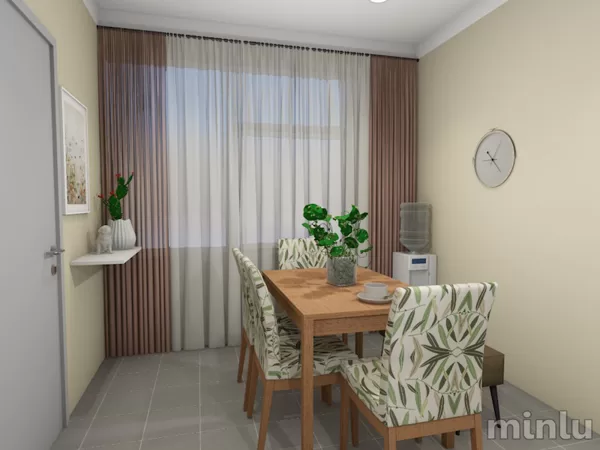 A small kitchen in office