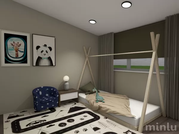 Room for a boy in mansard